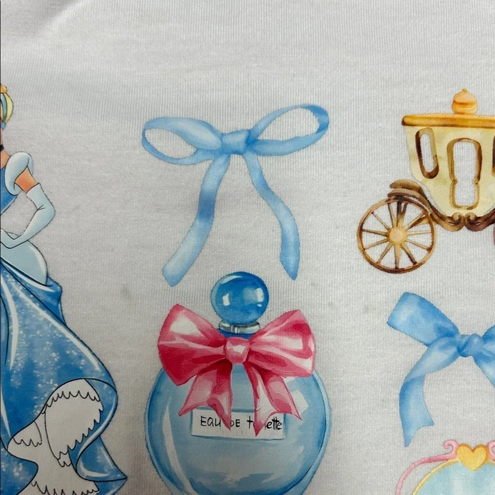 Disney Cinderella Blue and White Raglan Bubble - read description